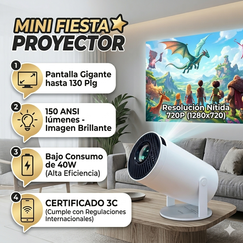 Mini Proyector Portatil