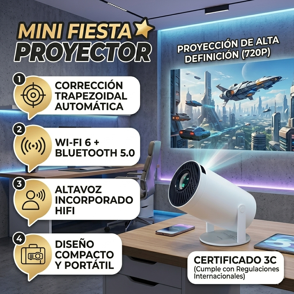 Mini Proyector Portatil